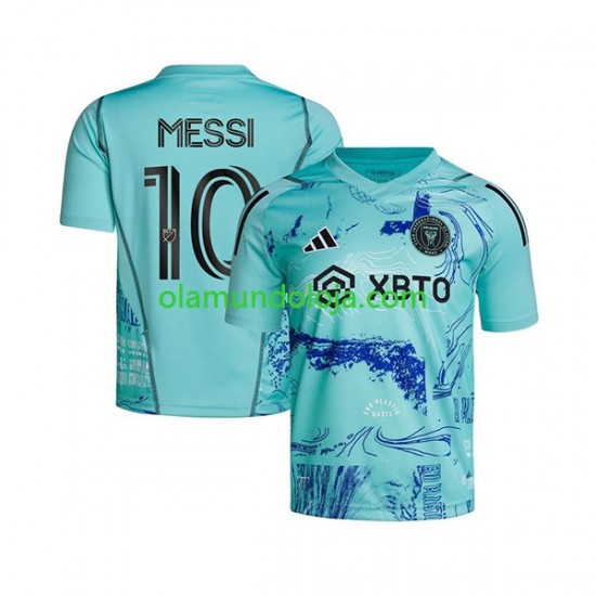 Camisola Inter Miami Lionel Messi 10 Special Homem Equipamento Primeiro 2023-2024 Manga Curta